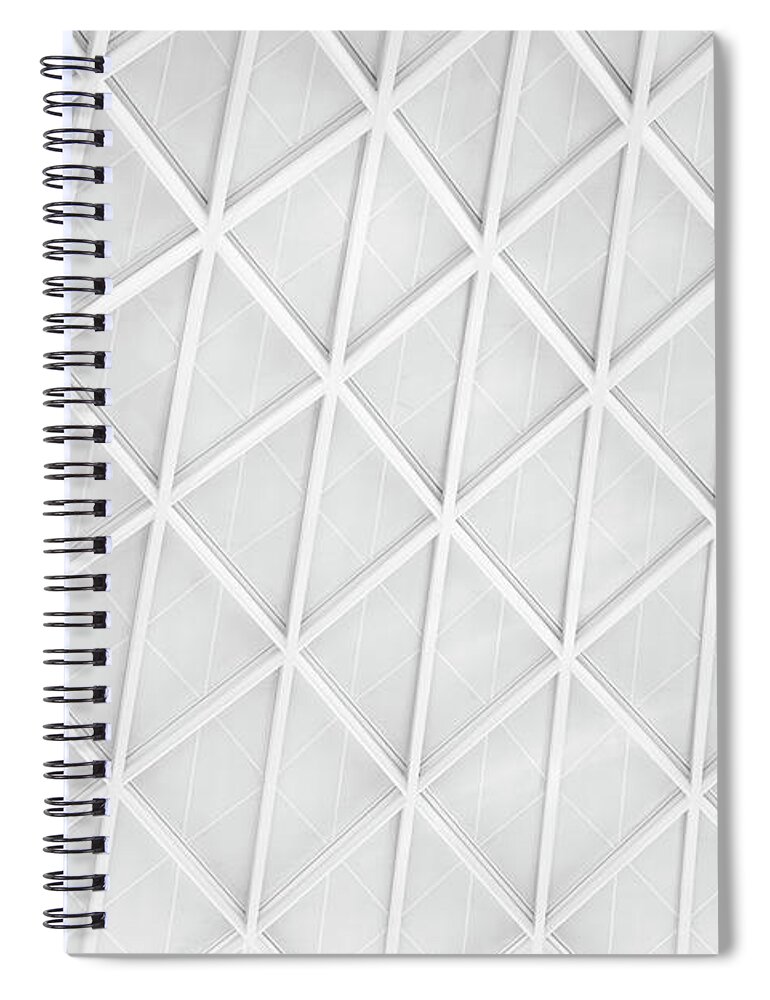 Ceiling Spiral Notebook featuring the photograph Study Of Patterns And Lines #36 by Roland Shainidze Photogaphy