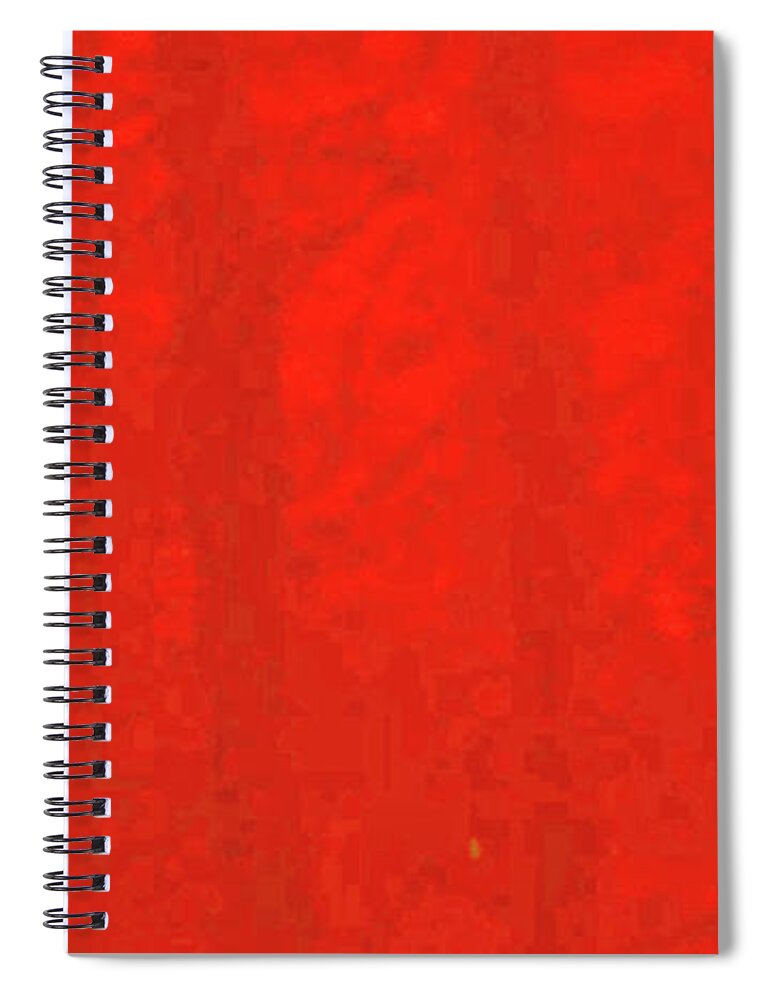 Walter Paul Bebirian: The Bebirian Art Collection Spiral Notebook featuring the digital art 4-22-2009pabcdegfhijkl by Walter Paul Bebirian