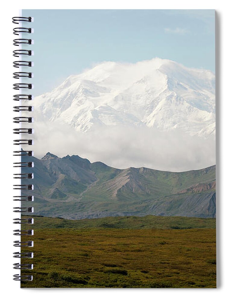 Snow Spiral Notebook featuring the photograph Alaska Range, Denali #4 by John Elk