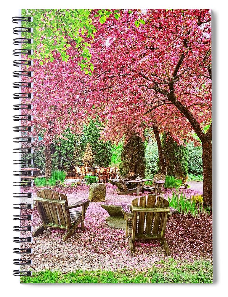 Flowers Spiral Notebook featuring the photograph Cherry Blossoms #4 by HD Connelly