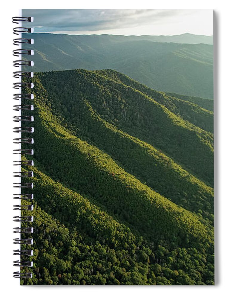 Great Smoky Mountains National Park Spiral Notebook featuring the photograph Great Smoky Mountains National Park Aerial Photo #5 by David Oppenheimer
