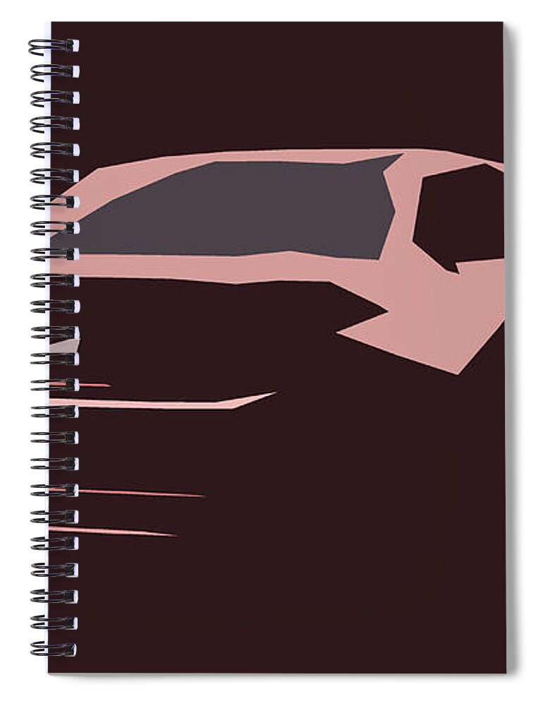 Car Spiral Notebook featuring the digital art Honda Accord Euro R Abstract Design #4 by CarsToon Concept