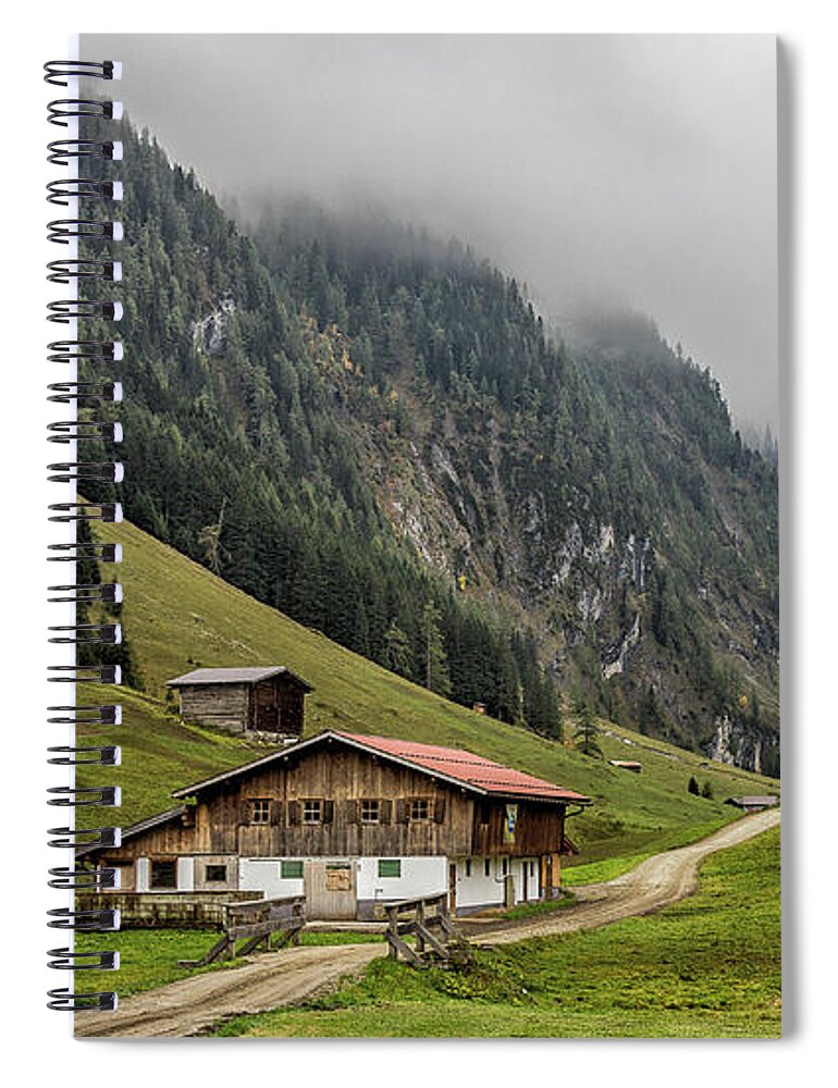 Austria Spiral Notebook featuring the photograph The Wimmertal in Tirol #2 by Bernd Laeschke