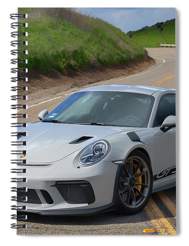 Cars Spiral Notebook featuring the photograph #Porsche 911 #GT3RS #Print #42 by ItzKirb Photography