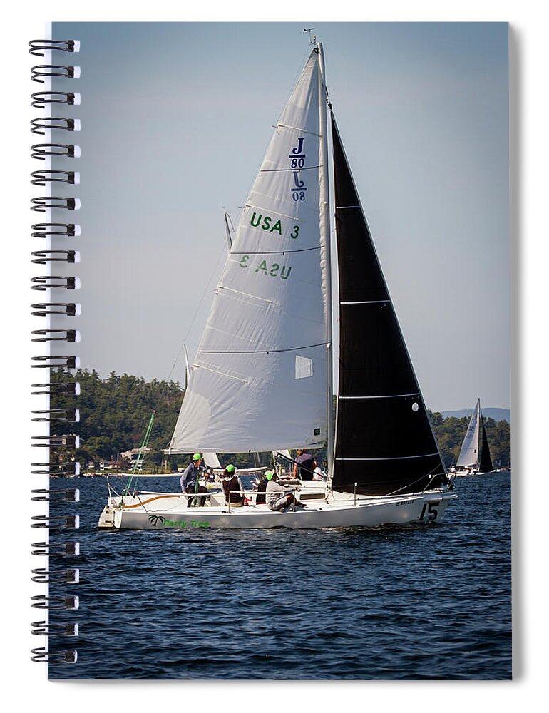 Sailing Spiral Notebook featuring the photograph 2019 J80 North American Championships #44 by Benjamin Dahl
