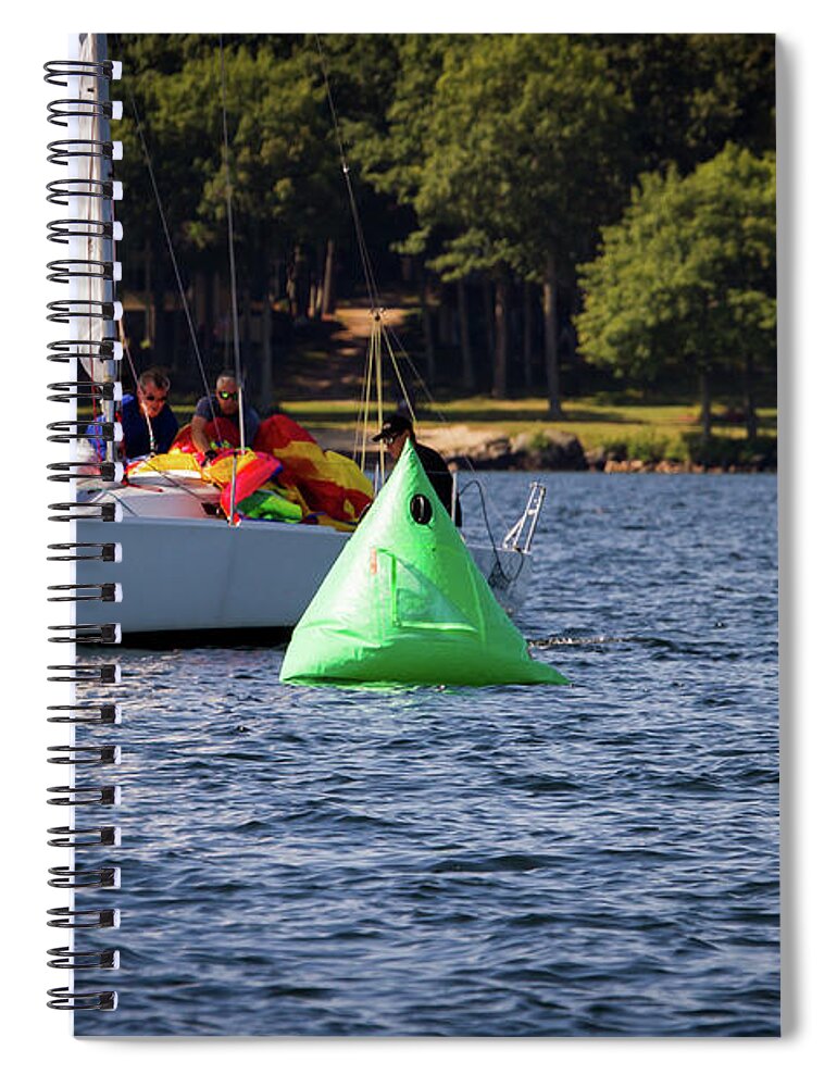 Sailing Spiral Notebook featuring the photograph 2019 J80 North American Championships #47 by Benjamin Dahl