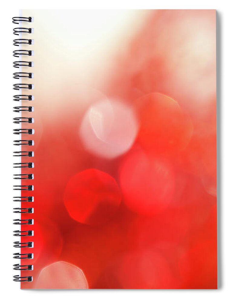 Particle Spiral Notebook featuring the photograph Defocused Lights #5 by Jasmina007