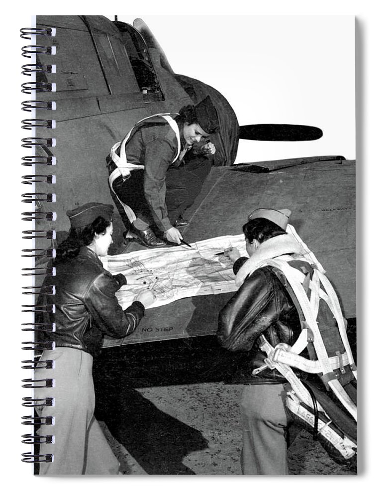 1940s Spiral Notebook featuring the photograph Wwii, Women Airforce Service Pilots #5 by Science Source
