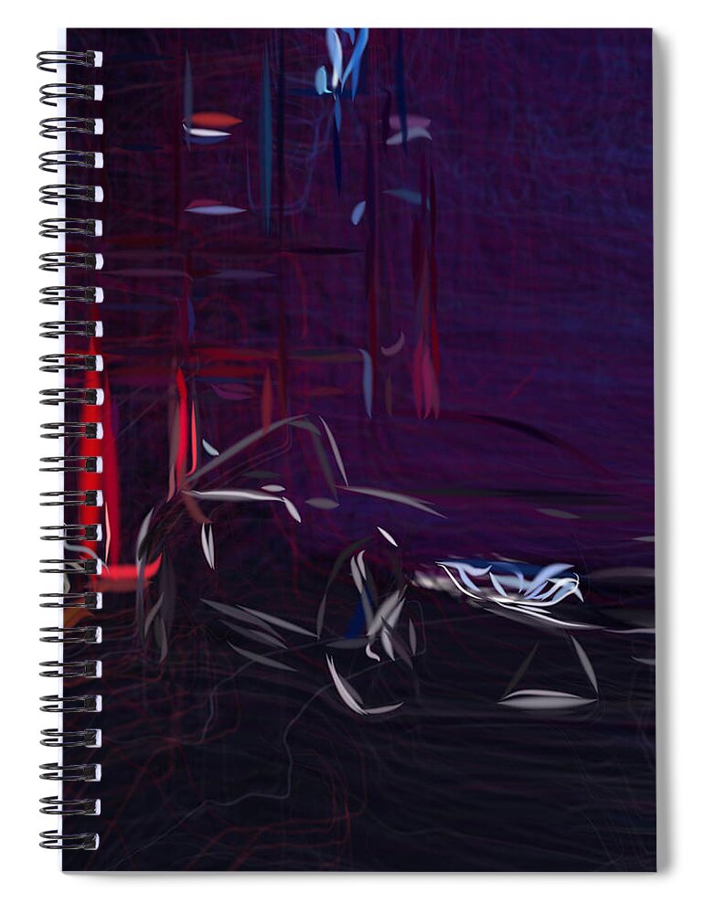 Wall Art Decor Spiral Notebook featuring the digital art Bmw I8 Drawing #53 by CarsToon Concept