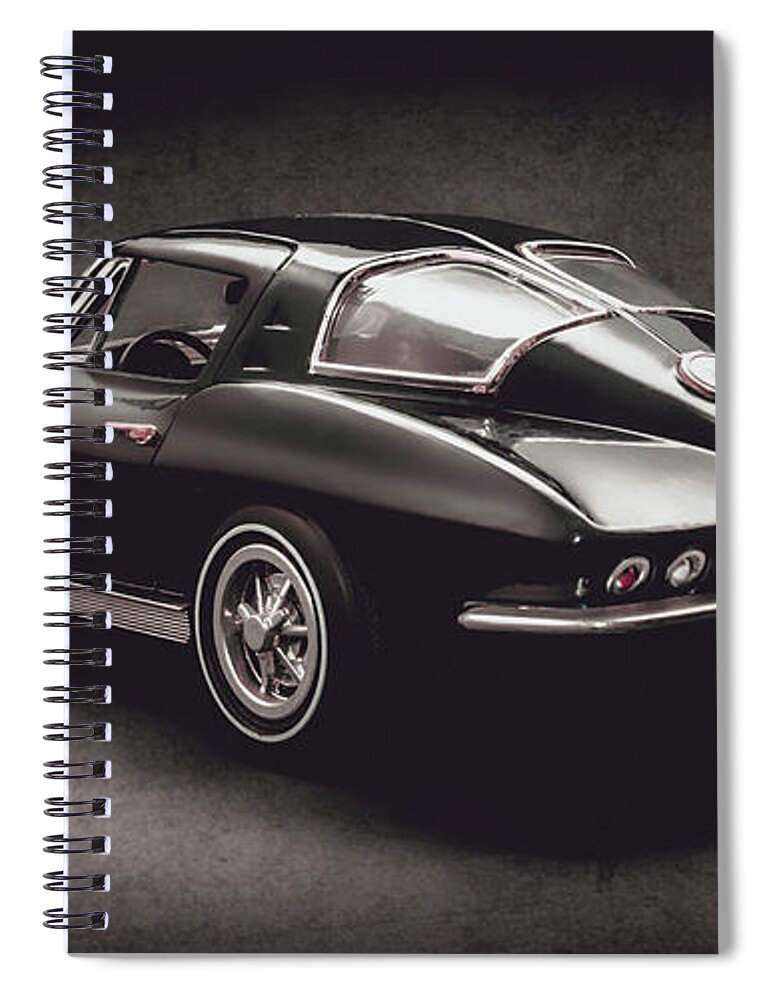 Corvette Spiral Notebook featuring the photograph 63 Chevrolet Corvette Stingray by Jorgo Photography
