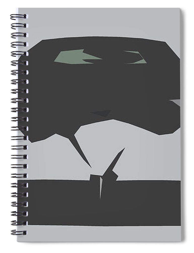 Car Spiral Notebook featuring the digital art Pagani Zonda F Abstract Design #7 by CarsToon Concept