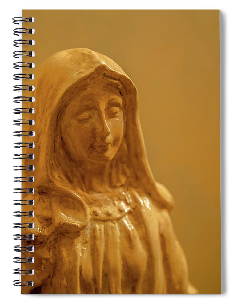 Mary Spiral Notebook featuring the photograph The Blessed Virgin Mary #7 by Vivida Photo PC
