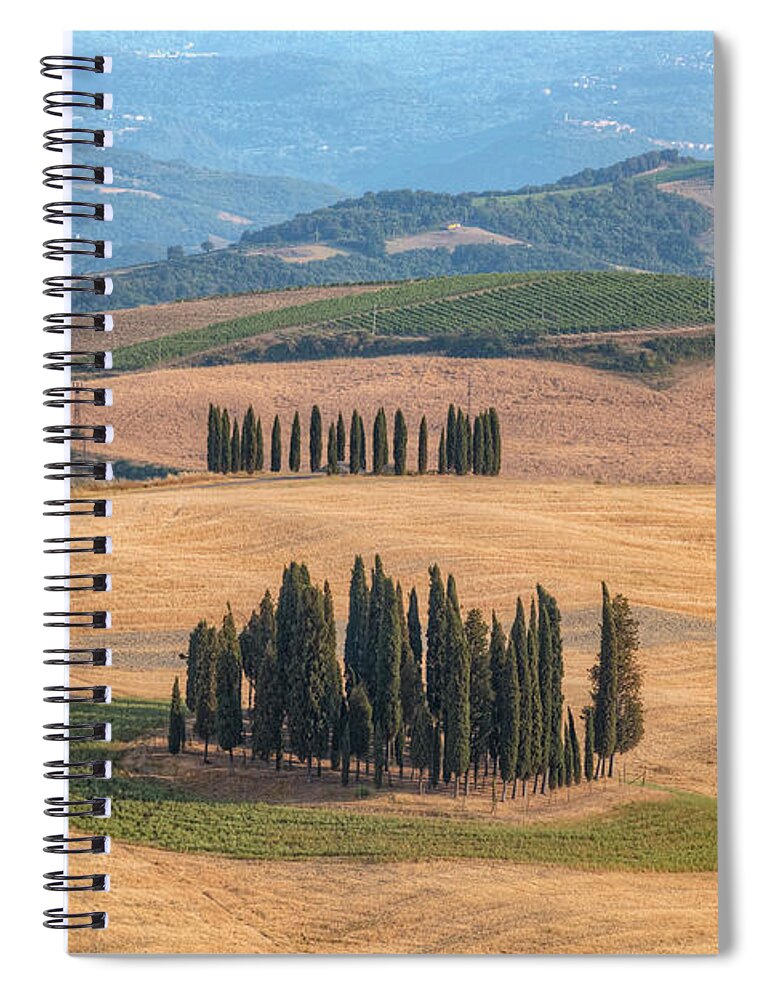San Quirico Spiral Notebook featuring the photograph Tuscany - Italy #7 by Joana Kruse