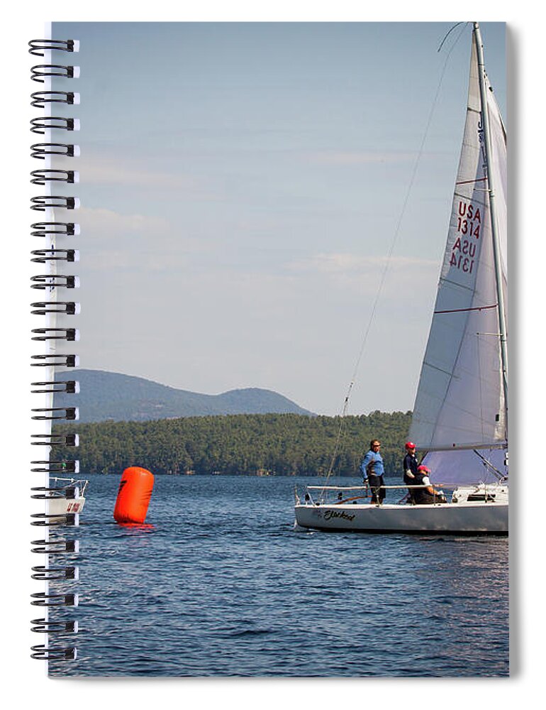 Sailing Spiral Notebook featuring the photograph 2019 J80 North American Championships #70 by Benjamin Dahl