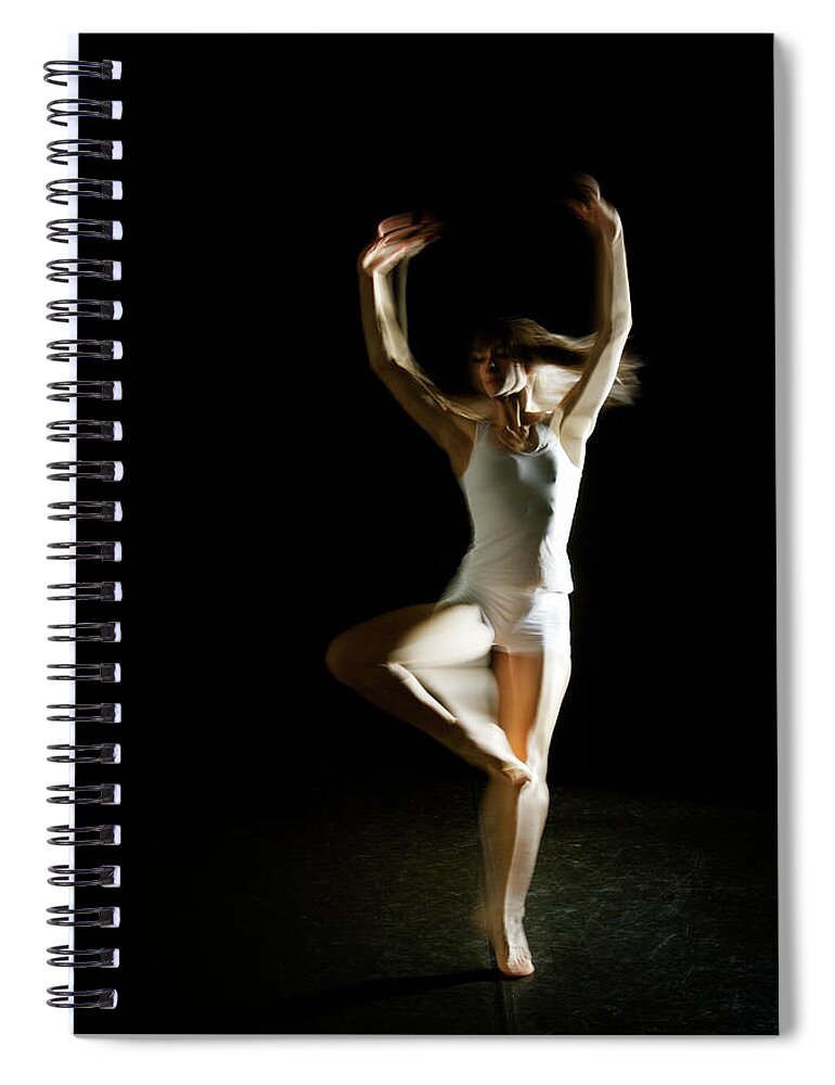 Expertise Spiral Notebook featuring the photograph Ballet And Contemporary Dancers #8 by John Rensten
