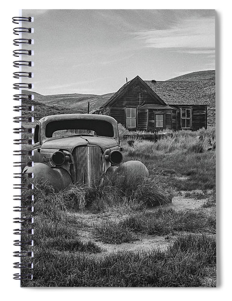 Bodie Spiral Notebook featuring the photograph Bodie California #8 by Mike Ronnebeck