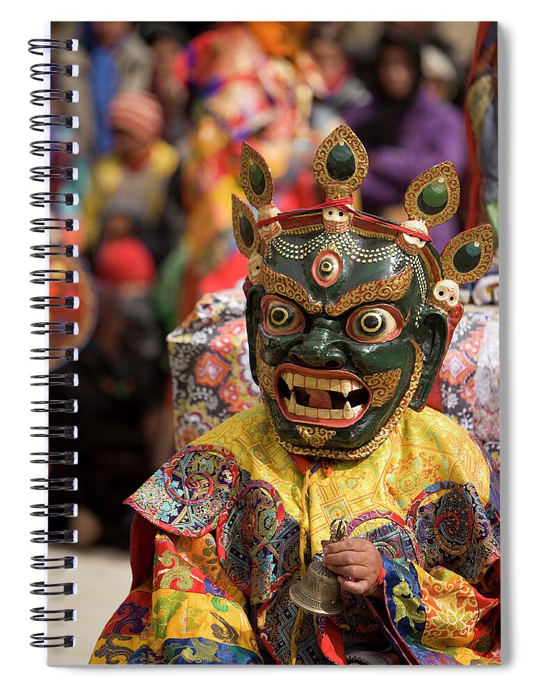 People Spiral Notebook featuring the photograph A Cham Performance At The Domoche by Ashok Sinha