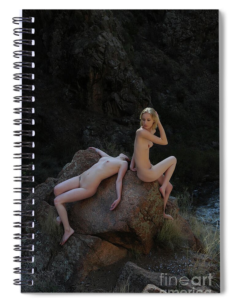 Girl Spiral Notebook featuring the photograph A Double Check by Robert WK Clark