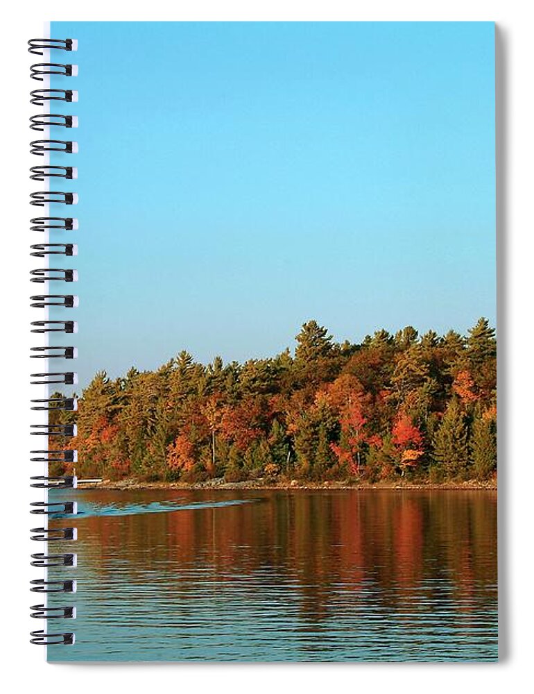 Scenics Spiral Notebook featuring the photograph A Float Plane On A Lake by Design Pics/design Pics Bro