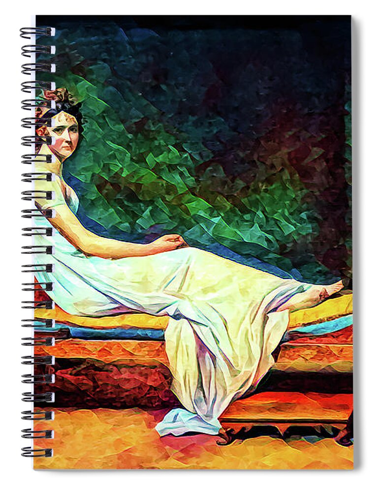  Spiral Notebook featuring the photograph A Gilded Lily Perhaps by Jack Torcello