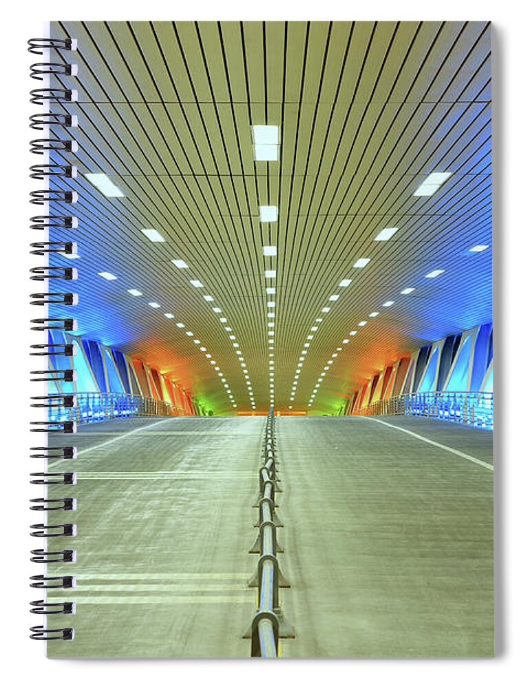 Tranquility Spiral Notebook featuring the photograph A Journey To The Future by Wei Fang