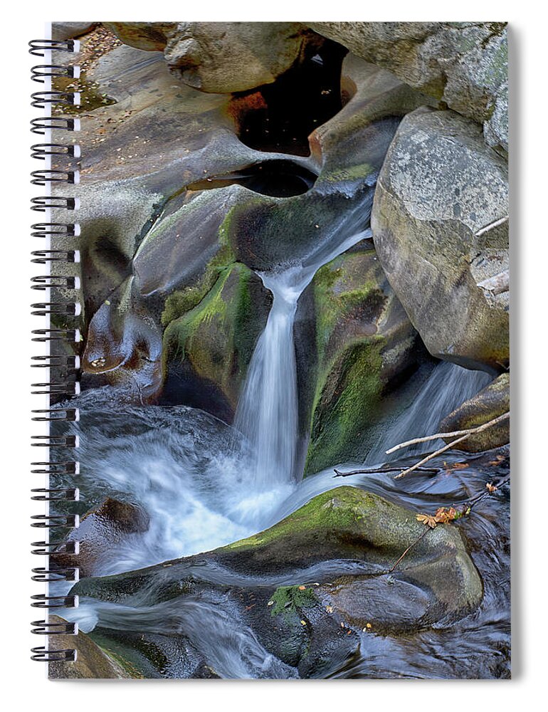 Deer Creek Spiral Notebook featuring the photograph A Little Pour by Tom Kelly