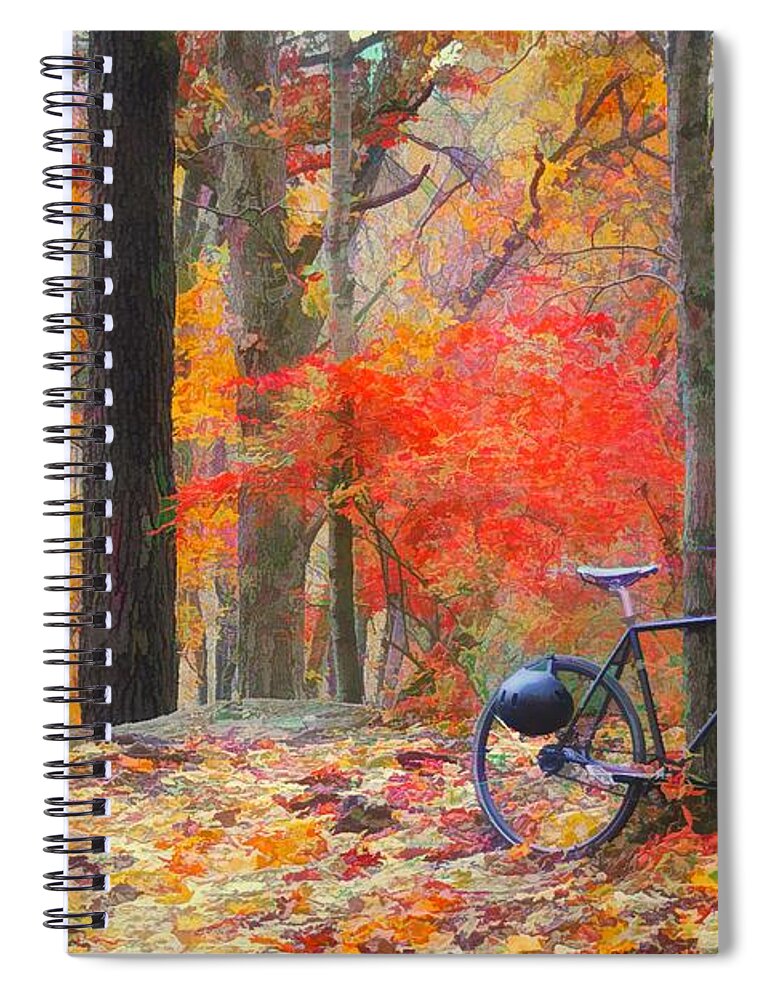  Spiral Notebook featuring the photograph A Nice Place to Stop by Jack Wilson