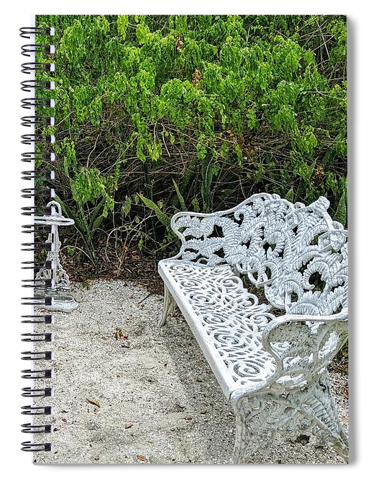 Garden Spiral Notebook featuring the photograph A Quiet Spot by Portia Olaughlin