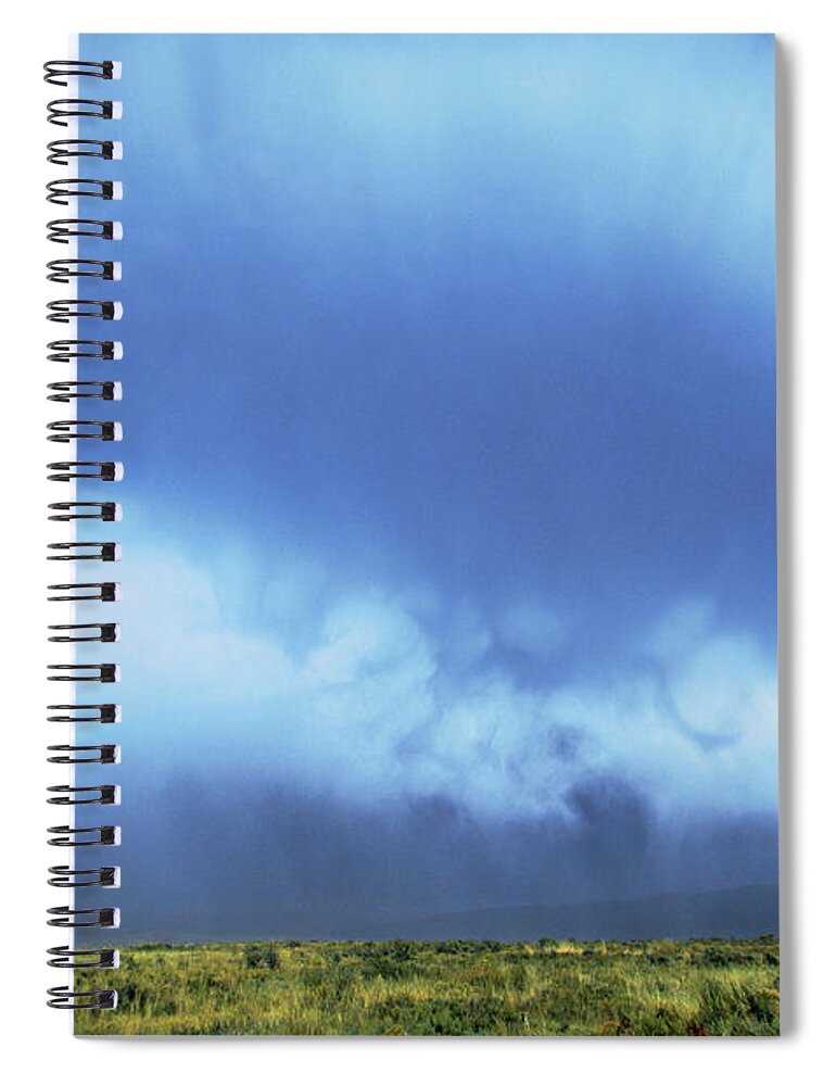 Dave Welling Spiral Notebook featuring the photograph A Rainbow In Clouds Elk Refuge Grand Tetons Np Wyoming by Dave Welling