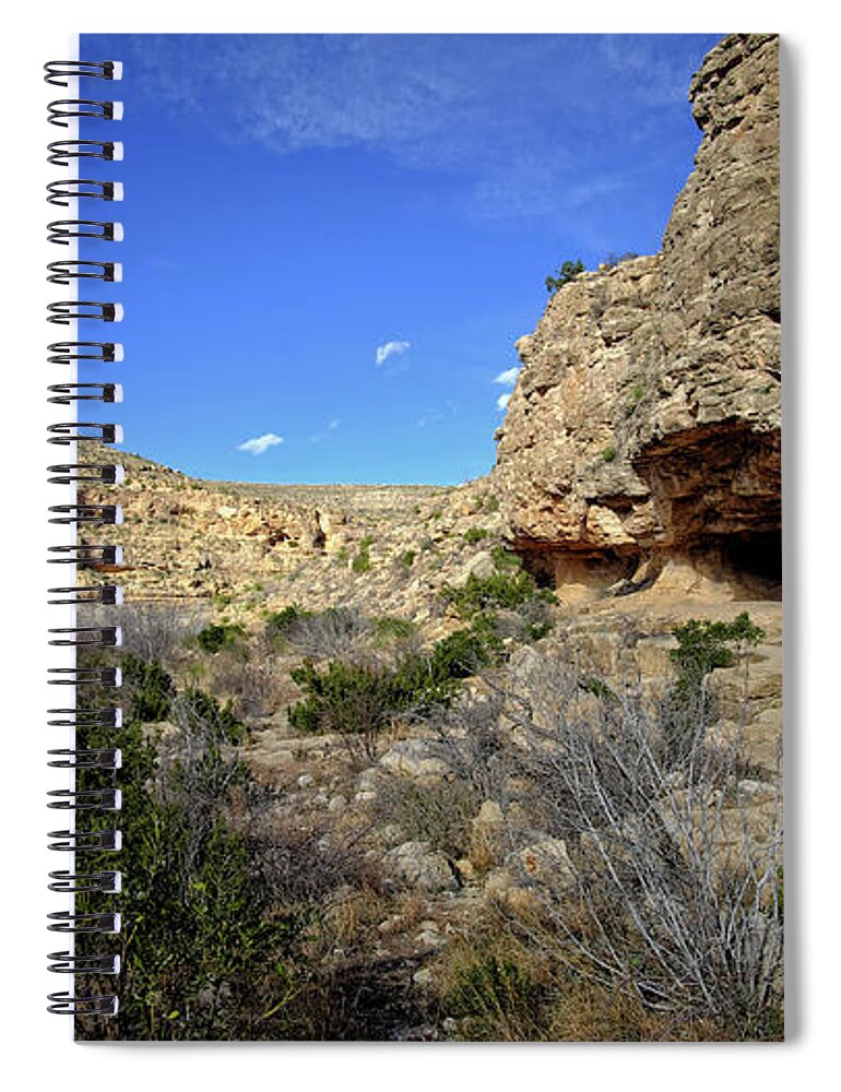 Rock Spiral Notebook featuring the photograph A Shelter in the Rock by George Taylor