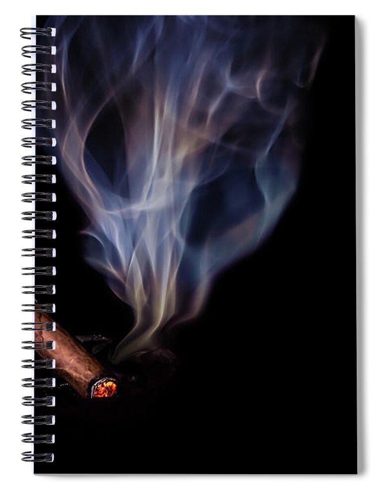 Aroma Spiral Notebook featuring the photograph A Stogie by Bill Chizek