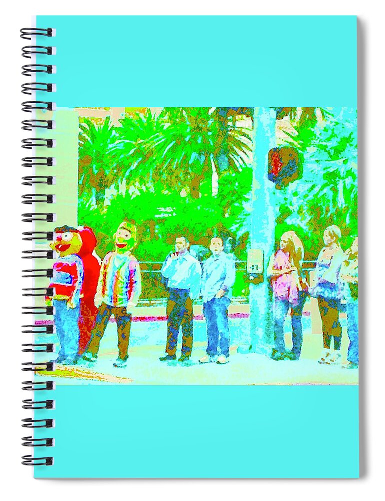 Las Vegas Spiral Notebook featuring the photograph A Typical Day in Las Vegas Too by Debra Grace Addison