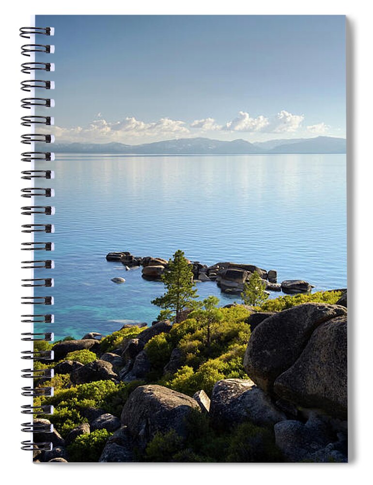 Scenics Spiral Notebook featuring the photograph A View Of Lake Tahoe From The Classic by Rachid Dahnoun