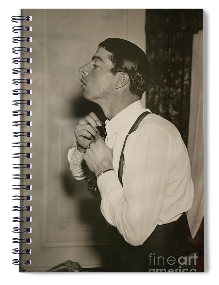 Dimaggio Spiral Notebook featuring the photograph A young Joe D by Imagery-at- Work