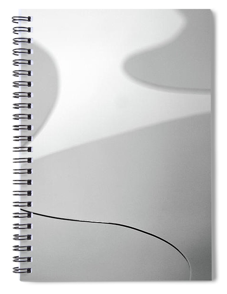 Concepts & Topics Spiral Notebook featuring the photograph Abstract B&w by Win-initiative/neleman
