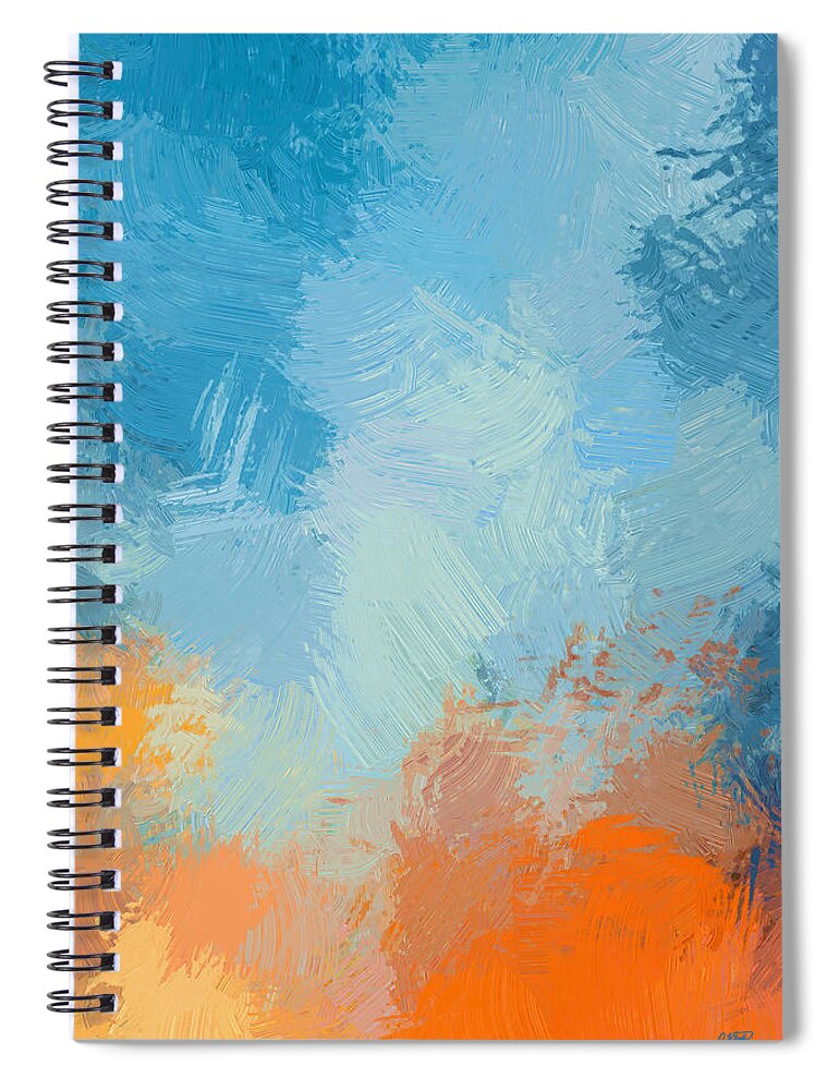 Abstract Spiral Notebook featuring the painting Abstract - DWP1549241 by Dean Wittle