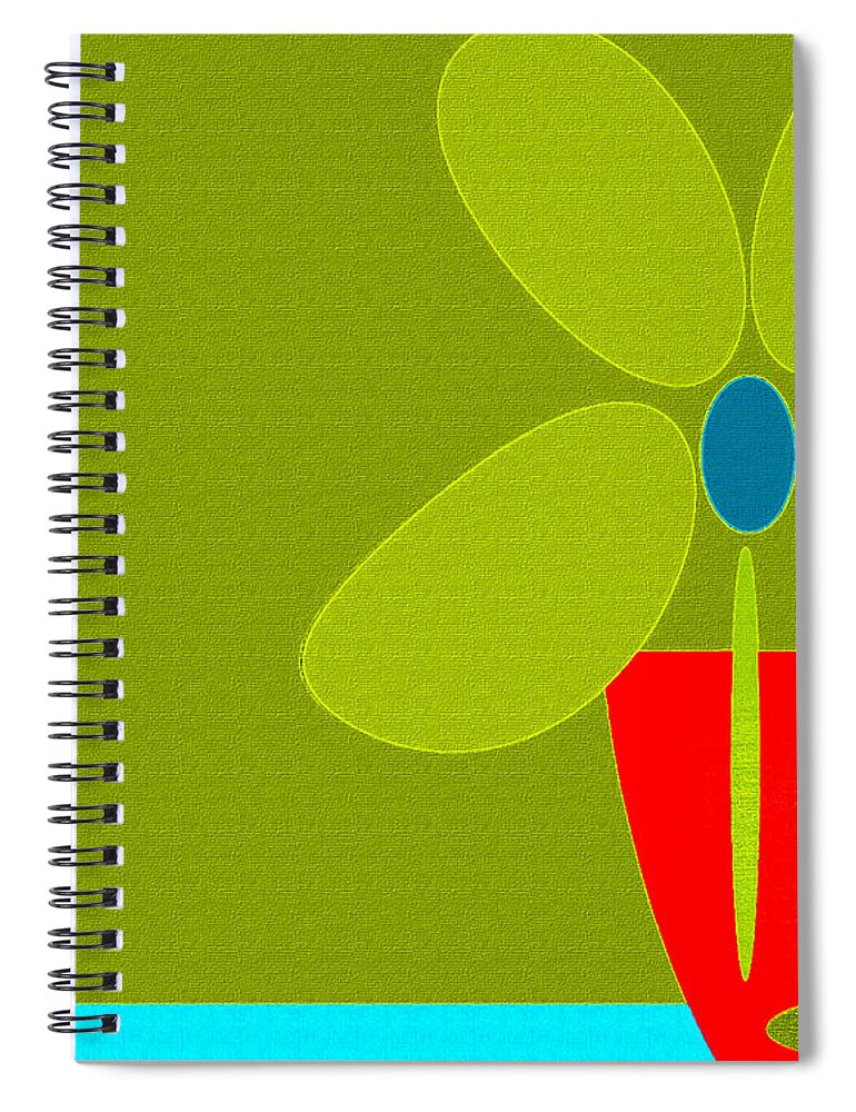 Art Spiral Notebook featuring the digital art Abstract Floral Art 456 by Miss Pet Sitter