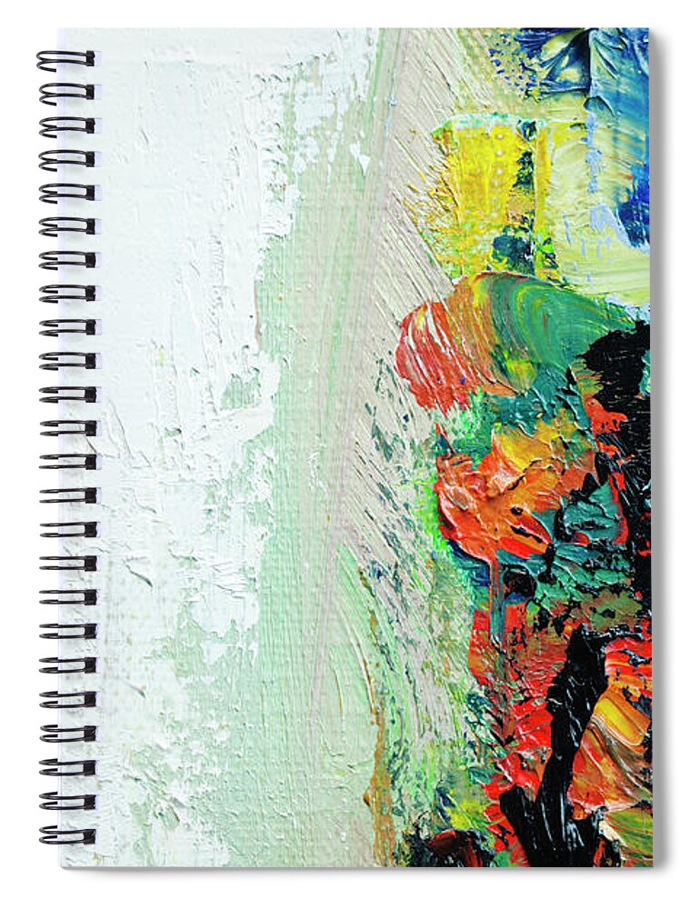 Oil Painting Spiral Notebook featuring the photograph Abstract Painted Art Backgrounds by Ekely
