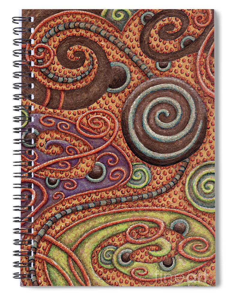 Whimsical Spiral Notebook featuring the photograph Abstract Spiral 5 by Amy E Fraser