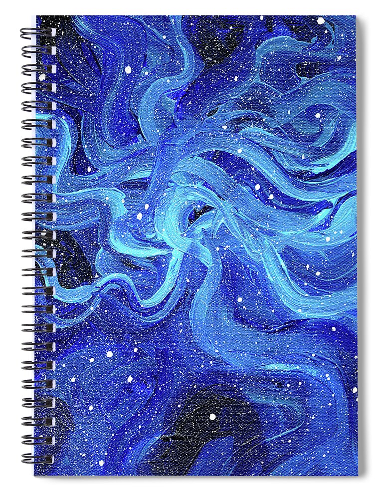 Acrylic Galaxy Painting Spiral Notebook by Olga Shvartsur - Fine Art America