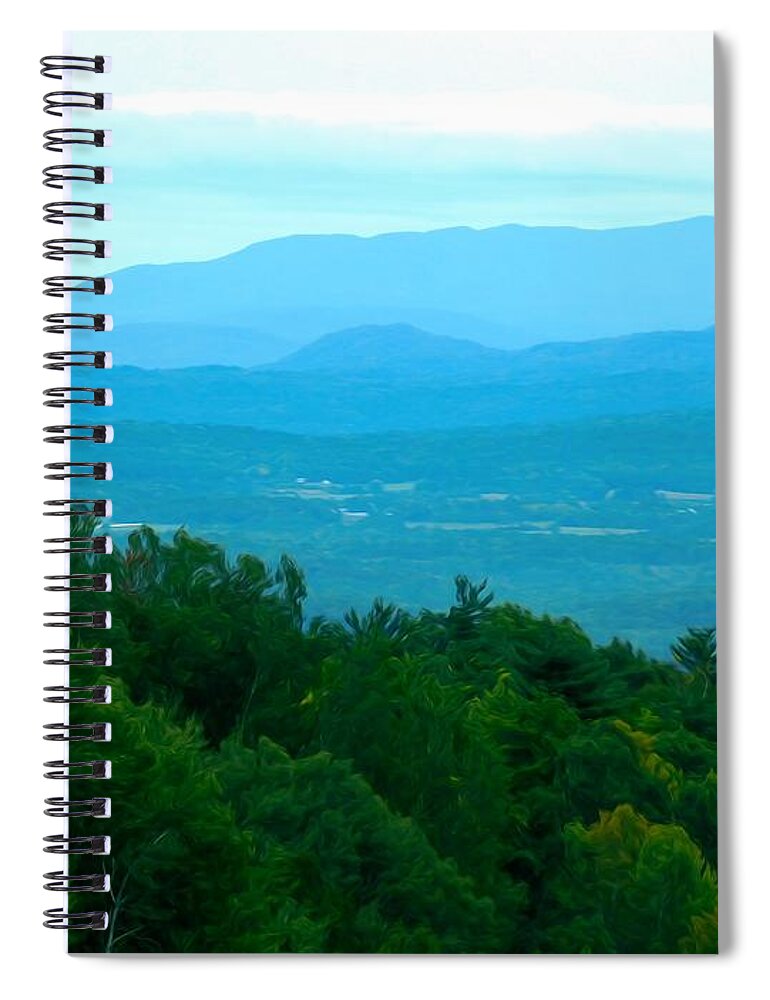 Adirondack Mountains In Nys Soft Abstract Effect Spiral Notebook featuring the photograph Adirondack Mountains in NYS Soft Abstract Effect by Rose Santuci-Sofranko