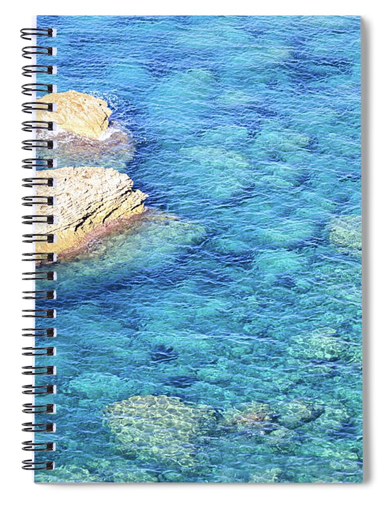 Scenics Spiral Notebook featuring the photograph Aerial Image Of Mediterranean Sea by Matteo Colombo