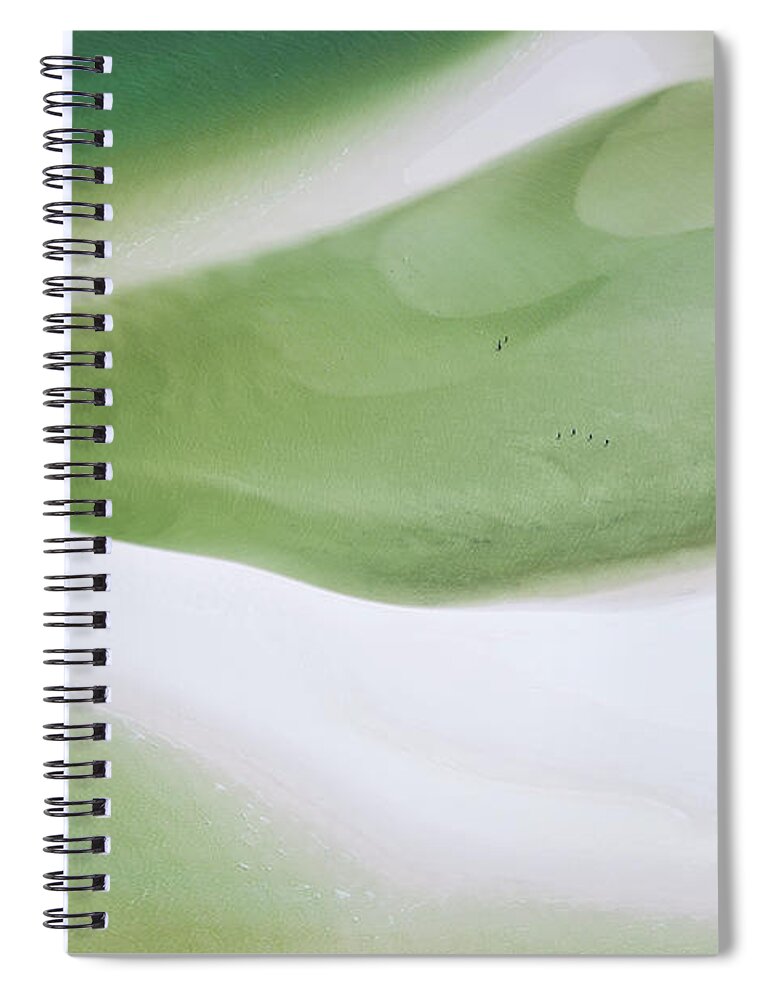 Scenics Spiral Notebook featuring the photograph Aerial Of Hill Inlet Whitsunday Islands by Peter Adams