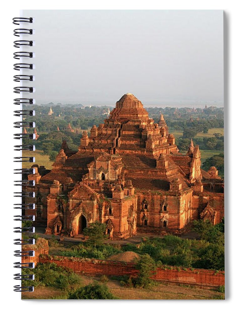 Tranquility Spiral Notebook featuring the photograph Aerial View Of Dhammayangyi, Bagan by Joe & Clair Carnegie / Libyan Soup