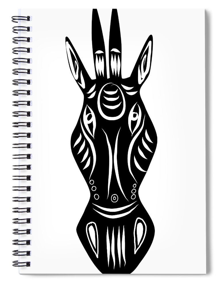 Antelope Spiral Notebook featuring the digital art African antelope by Patricia Piotrak
