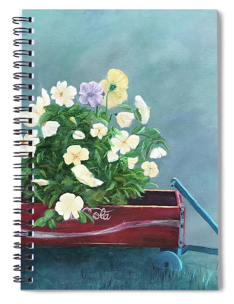 Flowers Spiral Notebook featuring the painting Against All Odds II by Deborah Naves
