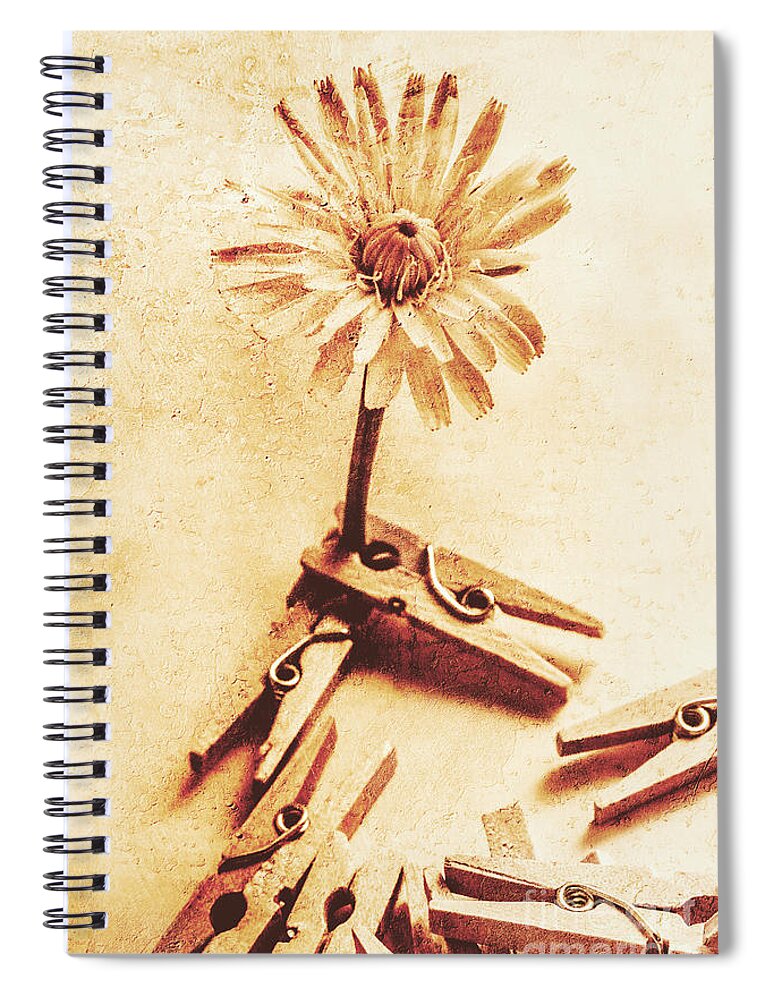 Shabby Spiral Notebook featuring the photograph Aging springs by Jorgo Photography