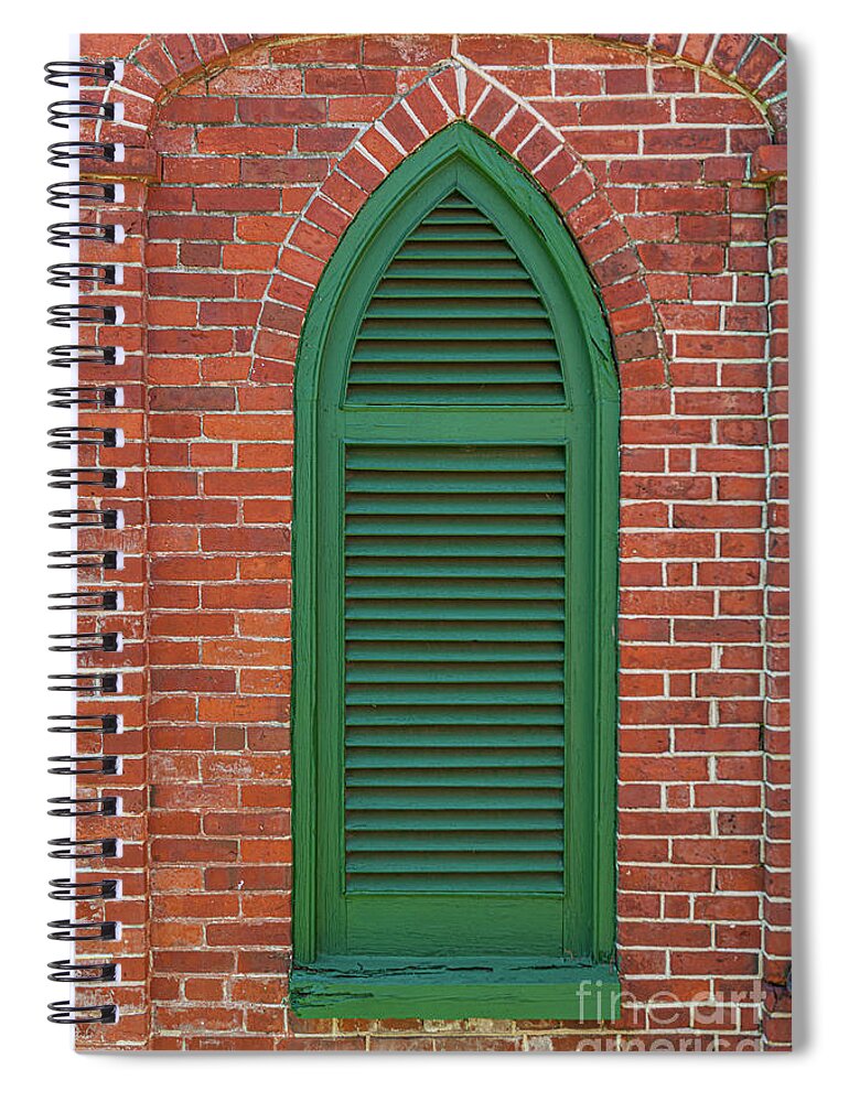 Brick Spiral Notebook featuring the photograph Aiken Rhett House - Charleston Brick Architecture by Dale Powell