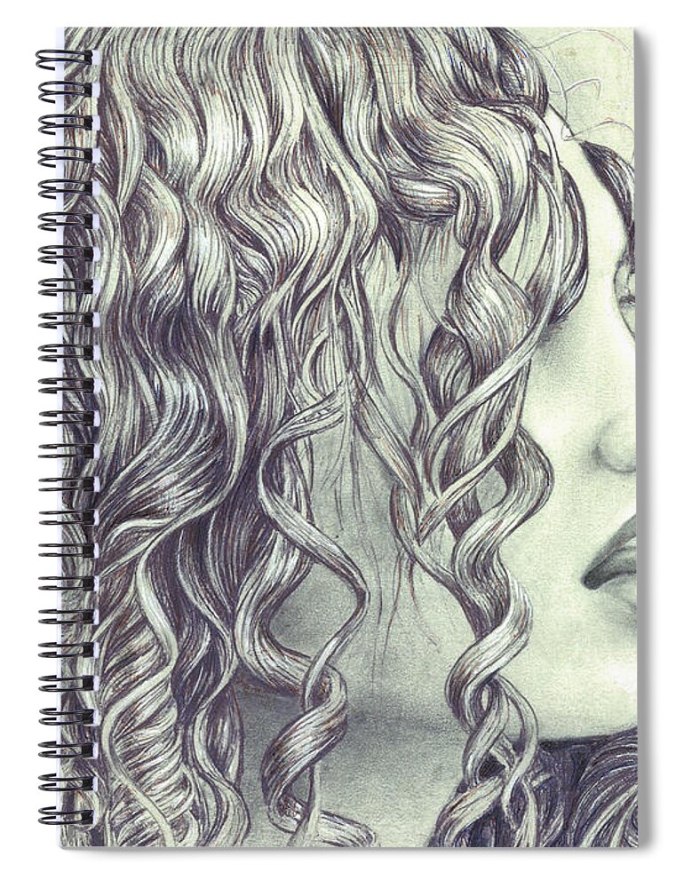 Pen And Pencil Spiral Notebook featuring the painting Air by Jeremy Robinson