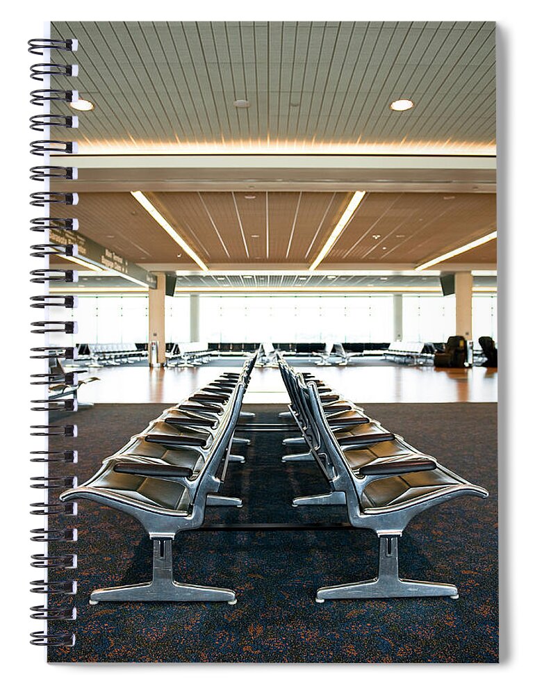 Airport Departure Area Spiral Notebook featuring the photograph Airport Terminal, Fl by Thomas Winz